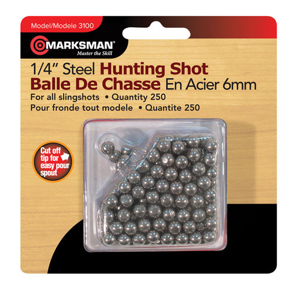 Marksman Steel Slingshot Pellets 6mm
