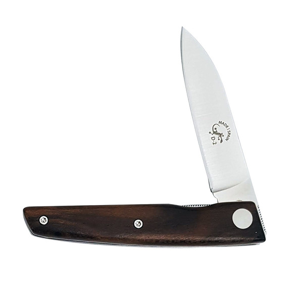 Salamandra Ziricote Wood Handle Pocket Knife