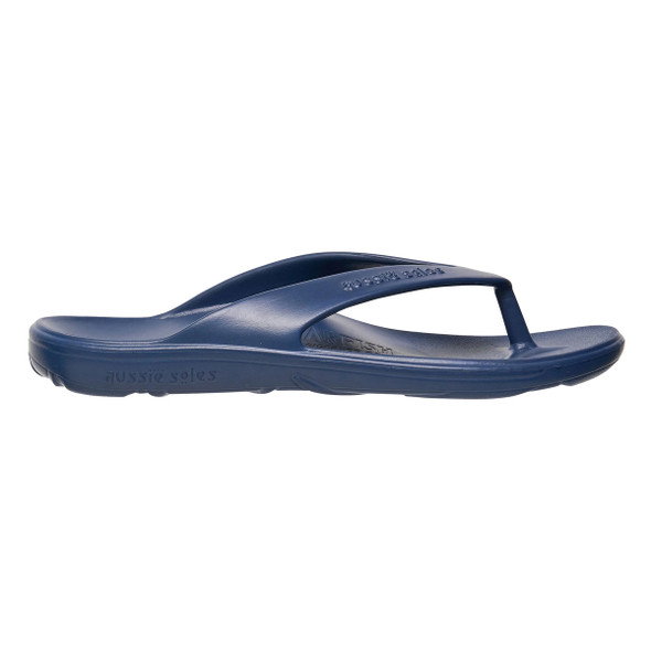 Aussie Soles Navy Starfish 2cm Arch Support Thongs