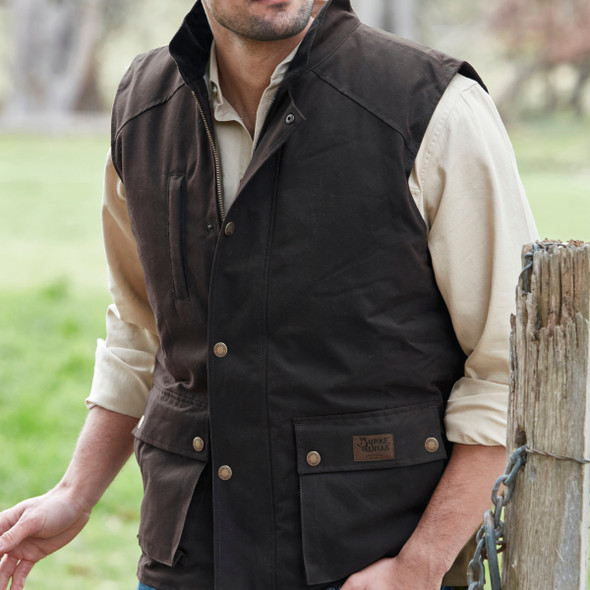 Burke & Wills Womens Brown Derwent Vest