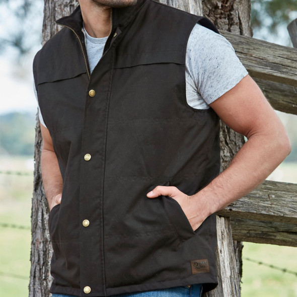 Burke & Wills Mens Brown Byron Vest