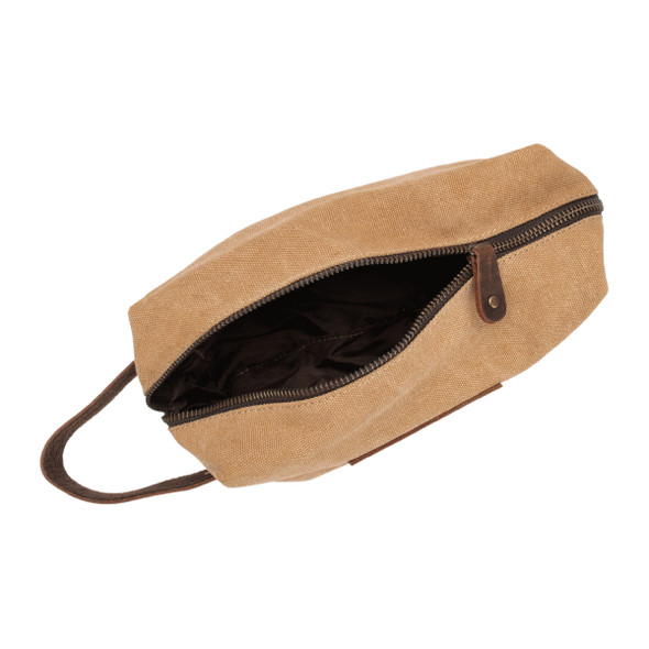 Burke & Wills Camel Saunders Toiletry Bag