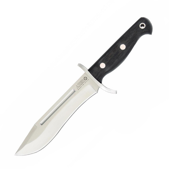 Azero Ebony Wood Handle Hunting Steel Knife 300mm