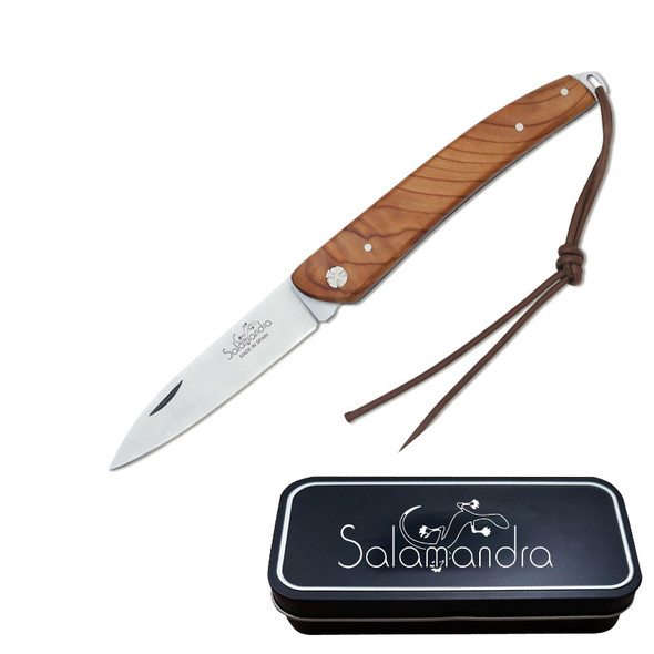 Salamandra Yew Wood Pocket Knife - 175mm