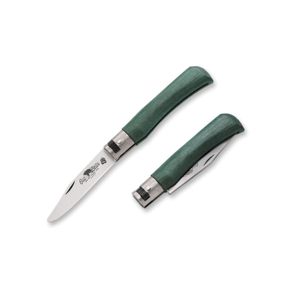 Old Bear Young Green Extra Small Pocket Knife