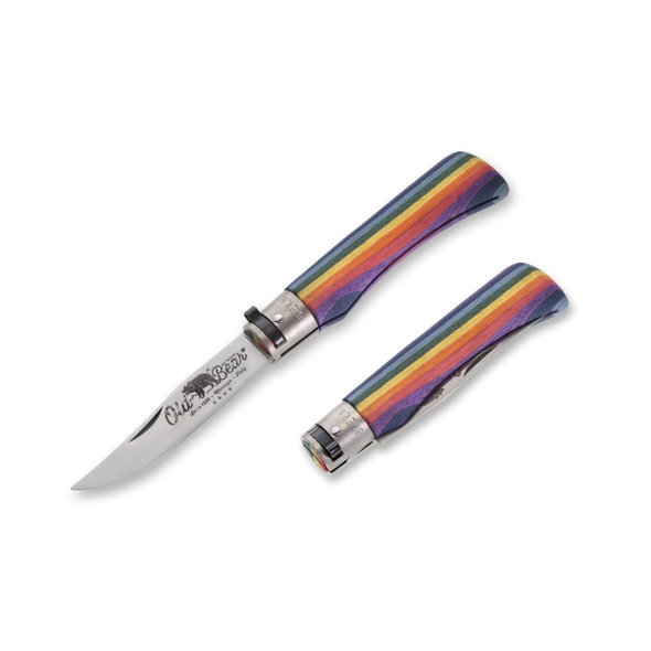 Old Bear Classic Large Rainbow Pocket Knife