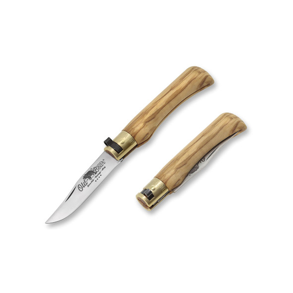Old Bear Classical Olive Wood Small Pocket Knife