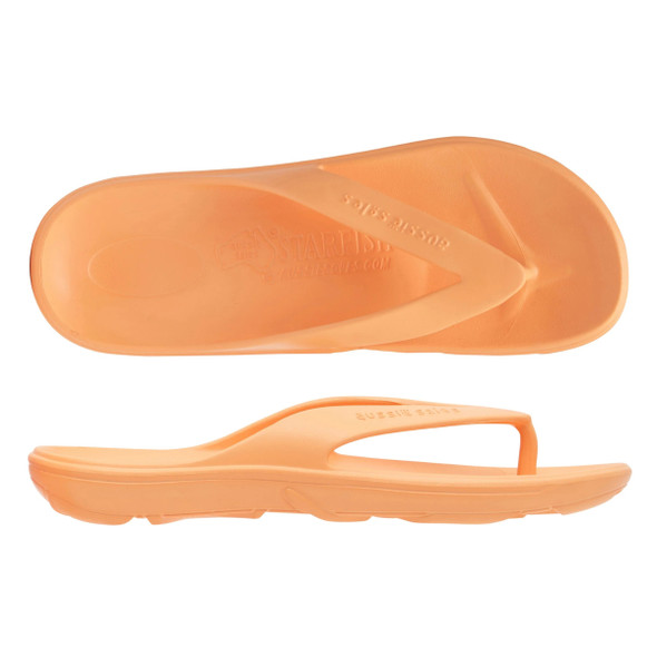 Aussie Soles Starfish 2.0 Medium Arch Thongs - Peach