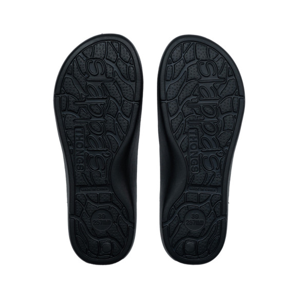 Slappa's Arch Support Thongs - Black Crystal
