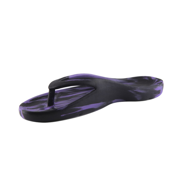 Slappa's Arch Support Thongs - Black & Purple