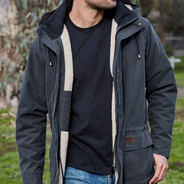 Burke & Wills Mens Grey Cooper Jacket