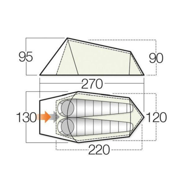 Vango Soul 200 2 Persons Tent